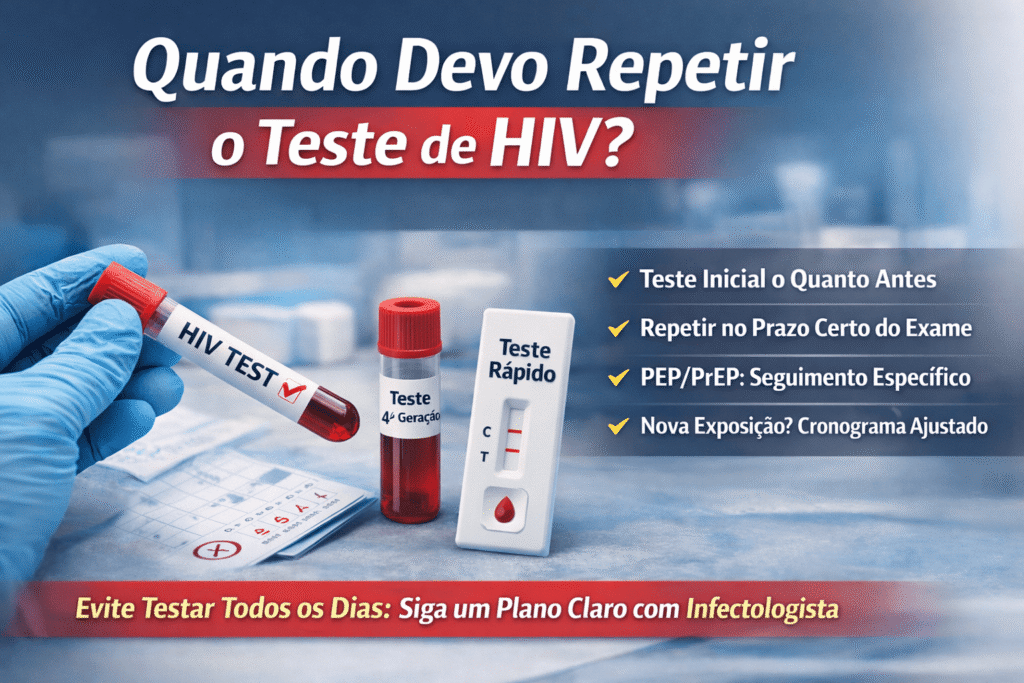 Quando repetir o teste de HIV depois de uma exposição? 3 quando repetir teste HIV compr 2