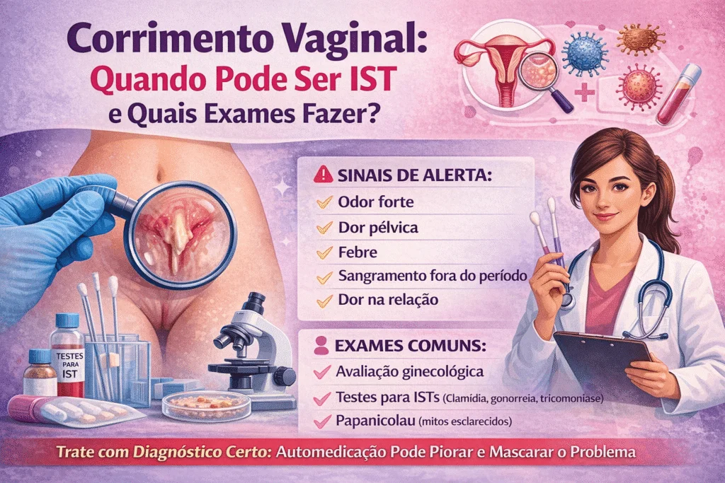 Corrimento vaginal: quando pode ser IST? 7 corrimento vaginal compr